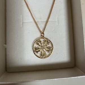 Aley Tamar Gold Plated Temple Mount Pendant Necklace Jewish Jerusalem Blessing